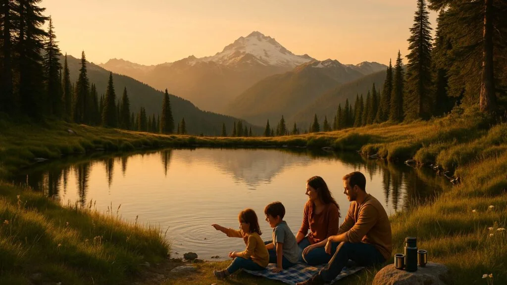 Discover Mount Baker’s quiet magic. Explore gentle alpine trails, Artist Point vistas, cozy stays, mountain meals, and what to pack for this serene giant.